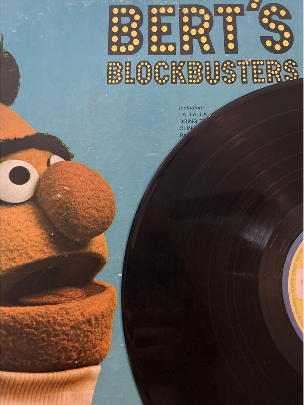 Bert's Blockbusters Sesame Street Vintage Vinyl LP Record